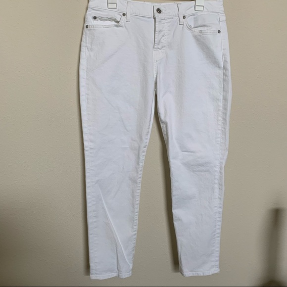7 For All Mankind White Josafina High Waisted Jeans - Size 30 (EUC) - Picture 2 of 10